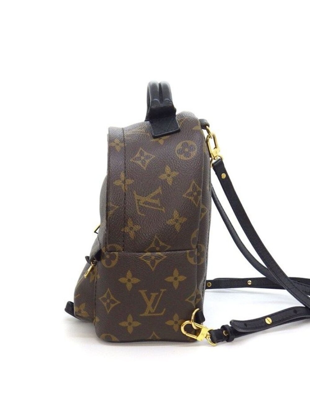 Louis Vuitton Backpack Palm Springs Mini Brown Monogram Canvas Leather - Picture 3 of 11